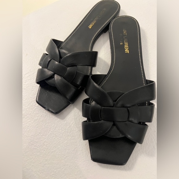 YSL Tribute Leather Sandals - Picture 4 of 4